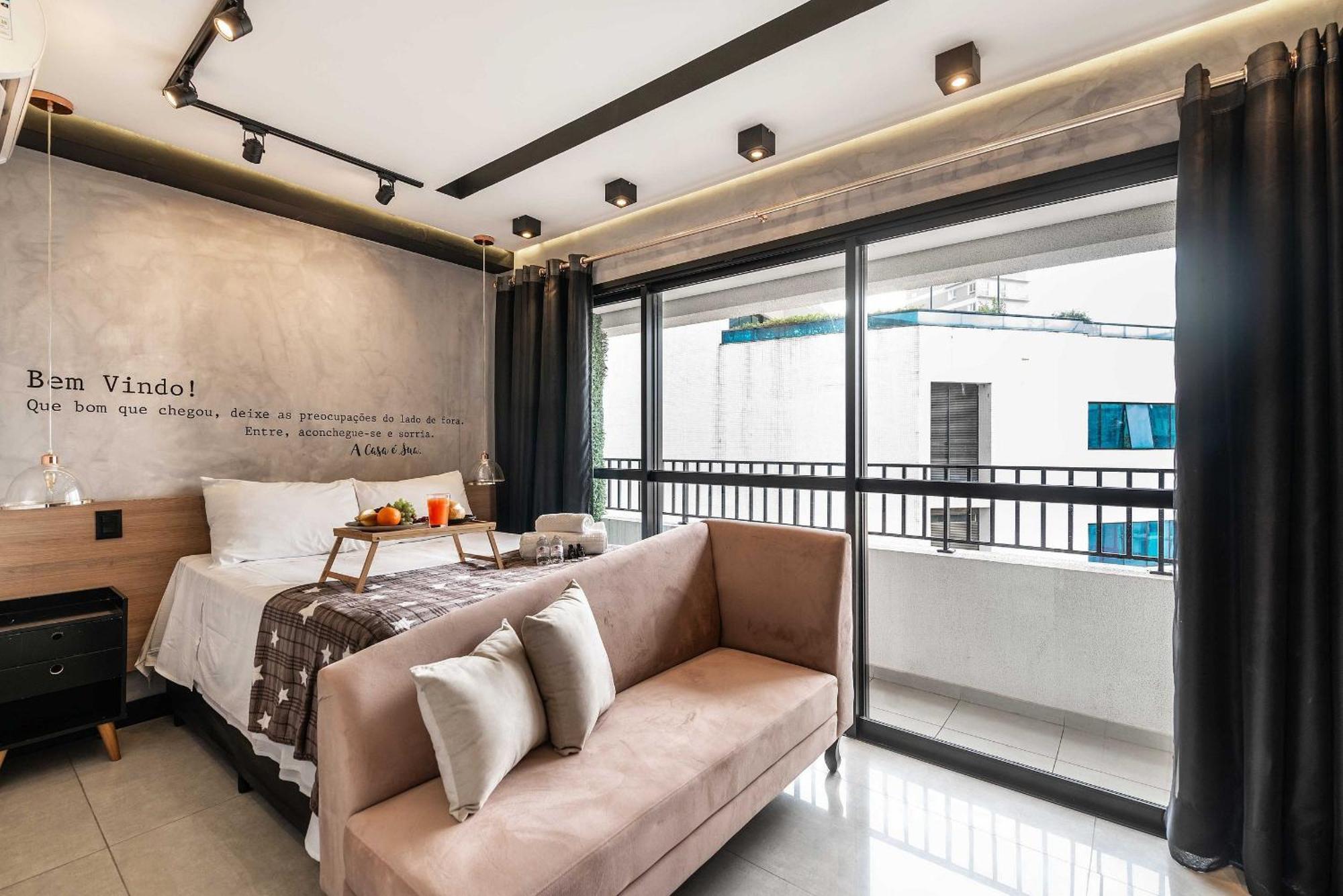 Ms906 Studio Aconchegante Na Bela Vista Com Vaga São Paulo Exteriér fotografie